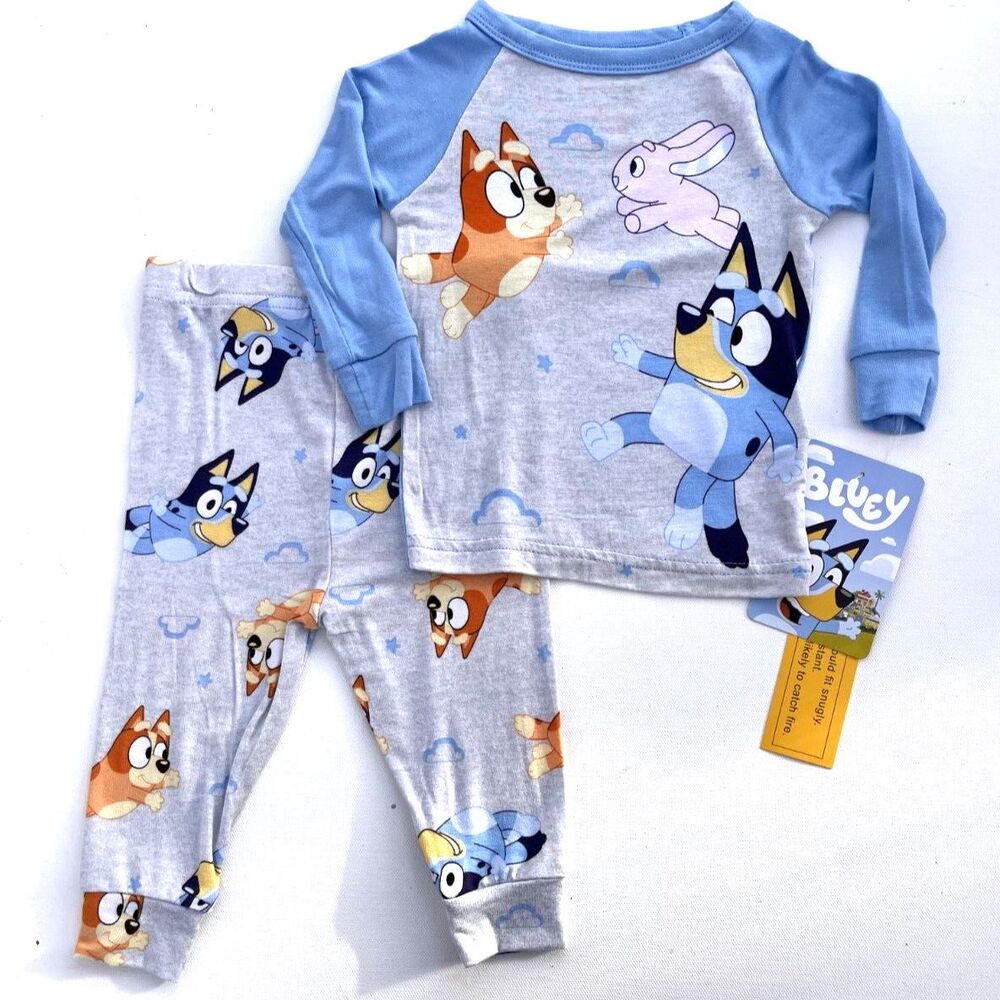 Bluey Sleepytime 2-Piece Toddler Pajama Set Size 12 Months NWT